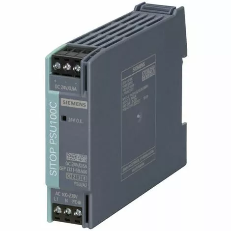 Alimentation Rail DIN Siemens SITOP PSU100C 24 V/0,6 A 24 V/DC 0.6 A 14 W 1 X 1 Alimentation Rail DIN Siemens SITOP PSU100C 24 V/0,6 A 24 V/DC 0.6 A 14 W 1 X