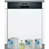SIEMENS Lave-vaisselle Intégrable Encastrable Bandeau Noir 42dB 14 Couverts 60cm Home Connect - Blanc
