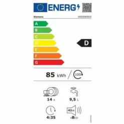 SIEMENS Lave-vaisselle Intégrable Encastrable Bandeau Noir 42dB 14 Couverts 60cm Home Connect - Blanc -SIEMENS Soldes 48226295 3