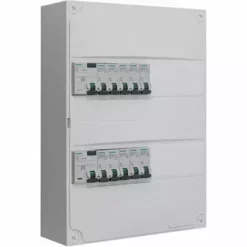 Tableau 2 Rangées Pré-équipé 2 Inter. Diff. 63A + 10 Disjoncteurs - SIEMENS - SIEMENS