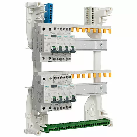 Tableau 2 Rangées Pré-équipé 2 Inter. Diff. 40A + 6 Disjoncteurs - SIEMENS - SIEMENS 2 Tableau 2 Rangées Pré-équipé 2 Inter. Diff. 40A + 6 Disjoncteurs - SIEMENS - SIEMENS – Image 2