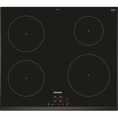 SIEMENS EU651BEB1E Table De Cuisson Induction - 4 Zones - 4600W Max - L59,2 X P52,2cm - Revetement Verre - Coloris Noir 1 SIEMENS EU651BEB1E Table De Cuisson Induction - 4 Zones - 4600W Max - L59,2 X P52,2cm - Revetement Verre - Coloris Noir