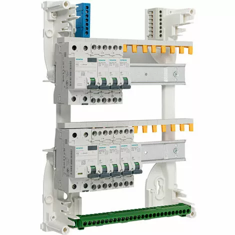 Tableau 2 Rangées Pré-équipé 2 Inter. Diff. 40A + 7 Disjoncteurs - SIEMENS - SIEMENS 2 Tableau 2 Rangées Pré-équipé 2 Inter. Diff. 40A + 7 Disjoncteurs - SIEMENS - SIEMENS – Image 2