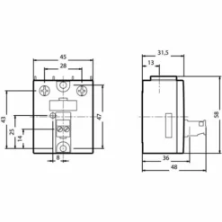 Siemens Relais à Semi-conducteurs 3RF20501AA45 50 A Tension De Contact (max.): 600 V/AC 1 Pc(s) -SIEMENS Soldes 5129426 4