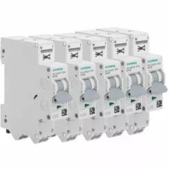 Lot De 5 Disjoncteurs Auto P+N 20A - SIEMENS - SIEMENS