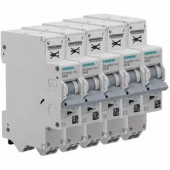 Lot De 5 Disjoncteurs Auto P+N 2A - SIEMENS - SIEMENS