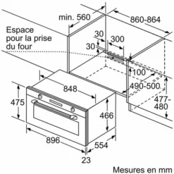 Four Intégrable 85l 90cm A+ Catalyse Inox - Vb558c0s0 - Siemens - Inox -SIEMENS Soldes 53909213 3