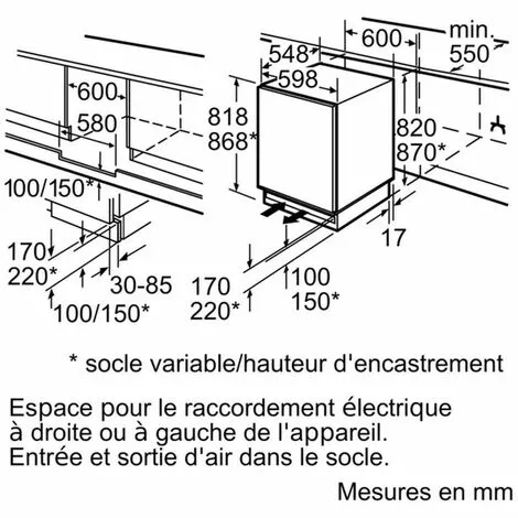Réfrigérateur 1 Porte Intégrable à Pantographe 123l F - Ku15ladf0 - Siemens - Blanc 5 Réfrigérateur 1 Porte Intégrable à Pantographe 123l F - Ku15ladf0 - Siemens - Blanc – Image 5