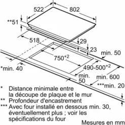 Table De Cuisson Induction 80cm 4 Feux 7400w Noir - Ex851lvc1f - Siemens - Noir 7 Table De Cuisson Induction 80cm 4 Feux 7400w Noir - Ex851lvc1f - Siemens - Noir -SIEMENS Soldes 54093859 4