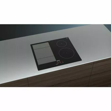 Table De Cuisson Induction 60cm 4 Feux 7400w Noir - Ex611beb1e - Siemens - Noir 2 Table De Cuisson Induction 60cm 4 Feux 7400w Noir - Ex611beb1e - Siemens - Noir – Image 2