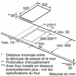 Domino Vitrocéramique 30cm 3500w - Et375ffp1e - Siemens - Noir -SIEMENS Soldes 54094055 4