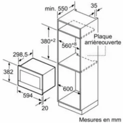 Micro-ondes Solo 21l 900w Encastrable - Bf634rgs1 - Siemens - Inox -SIEMENS Soldes 54094227 4
