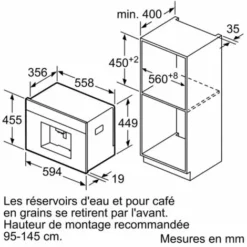 Robot Café Expresso 19 Bars Encastrable Inox/noir - Ct636les1 - Siemens - Noir Et Inox -SIEMENS Soldes 54382979 4