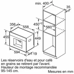 Robot Café Expresso 19 Bars Encastrable Inox/noir - Ct636les1 - Siemens - Noir Et Inox -SIEMENS Soldes 54382979 5