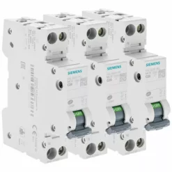 LOT 3 Disjoncteurs Modulaires 20A 230V, 4,5kA, 1+N POLES, COURBE C - SIEMENS - SIEMENS