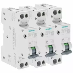 LOT 3 Disjoncteurs Modulaire 230V, 4,5kA, 1+N POLES, COURBE C, 10A - SIEMENS - SIEMENS