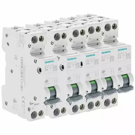 Lot De 5 Disjoncteurs électriques Phase + Neutre 16A - SIEMENS - SIEMENS 1 Lot De 5 Disjoncteurs électriques Phase + Neutre 16A - SIEMENS - SIEMENS