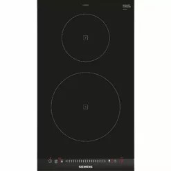 Domino Induction 30cm 2 Feux 3700w Noir - Eh375fbb1e - Siemens - Noir