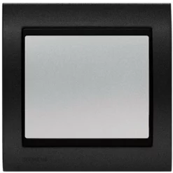 Va Et Vient Silver Delta Iris + Plaque Métal Texturé Alu Noir - SIEMENS - SIEMENS