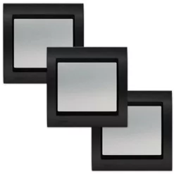 LOT 3 Va Et Vient Silver Delta Iris + Plaque Métal Texturé Alu Noir - SIEMENS - SIEMENS