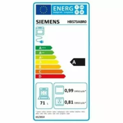 SIEMENS HB573ABR0-Four électrique Mulfifonction-Air Pulsé-71 L-Pyrolyse-A-Inox -SIEMENS Soldes 58187529 5