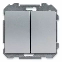 SIEMENS DELTA IRIS DOUBLE BOUTON POUSSOIR SILVER SIE268157