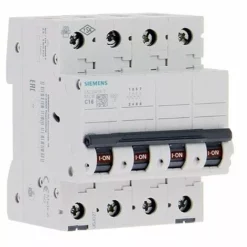 SIEMENS DISJONCTEUR TÉTRAPOLAIRE 16A COURBE C 6KA 400V 5SL6416-7