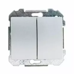 SIEMENS DELTA IRIS INTERRUPTEUR DOUBLE VA ET VIENT SILVER SIE266818