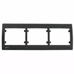 SIEMENS DELTA IRIS PLAQUE TRIPLE HORIZONTALE ANTHRACITE SIE267037
