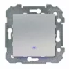SIEMENS DELTA VIVA INTERRUPTEUR VA ET VIENT À VOYANT LUMINEUX SILVER SIE004718