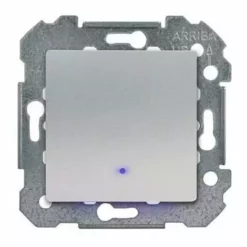 SIEMENS DELTA VIVA INTERRUPTEUR VA ET VIENT À VOYANT LUMINEUX SILVER SIE004718