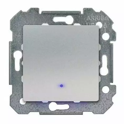 SIEMENS DELTA VIVA INTERRUPTEUR VA ET VIENT À VOYANT LUMINEUX SILVER SIE004718 1 SIEMENS DELTA VIVA INTERRUPTEUR VA ET VIENT À VOYANT LUMINEUX SILVER SIE004718