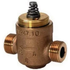Vanne 2 Voies Pour Terminaux, PN16 Réf. BPZ:VVP47.10-1.6 SIEMENS, Vanne De Régulation 2 Voies, Laiton, Doré, VVP47, 84818051