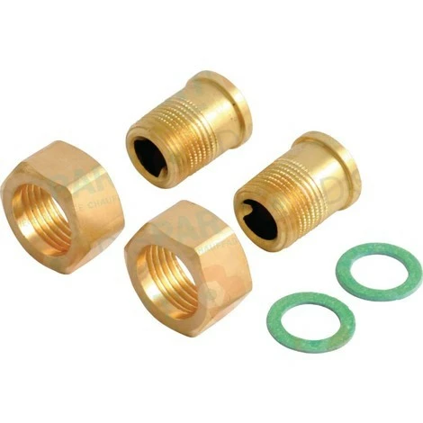 Raccord Union En Laiton (jeu De 2) Réf. BPZ:ALG132 SIEMENS, Raccord Union, Laiton, A Visser, Dn 1 Raccord Union En Laiton (jeu De 2) Réf. BPZ:ALG132 SIEMENS, Raccord Union, Laiton, A Visser, Dn