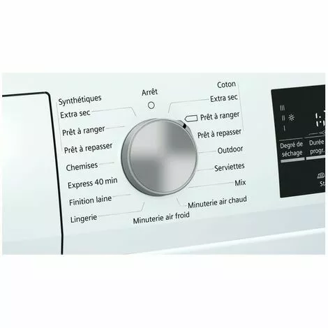 SIEMENS Sèche Linge Frontal Condensation 8kg 10 Programmes Blanc - Blanc 2 SIEMENS Sèche Linge Frontal Condensation 8kg 10 Programmes Blanc - Blanc – Image 2