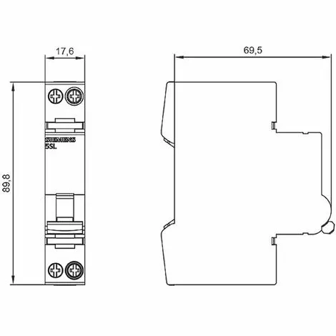 Siemens 5SL60166MC 5SL6016-6MC Disjoncteur 2 Pôles 16 A 3 Siemens 5SL60166MC 5SL6016-6MC Disjoncteur 2 Pôles 16 A – Image 3
