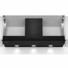 Hotte Décor Murale Avec Finition En Verre SIEMENS - LJ97BAM60 - L87,7cm/P29,8cm/34cm - Noir