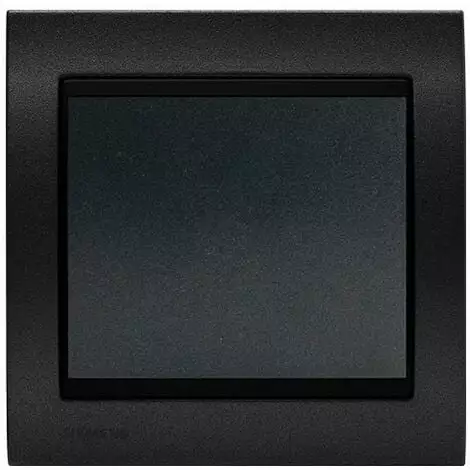 Va Et Vient Anthracite Delta Iris + Plaque Métal Texturé Alu Noir - SIEMENS - SIEMENS 1 Va Et Vient Anthracite Delta Iris + Plaque Métal Texturé Alu Noir - SIEMENS - SIEMENS