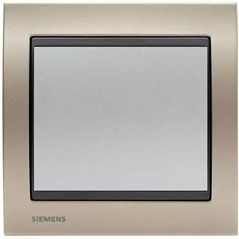 Va Et Vient Silver Delta Iris + Plaque Métal Champagne - SIEMENS - SIEMENS 1 Va Et Vient Silver Delta Iris + Plaque Métal Champagne - SIEMENS - SIEMENS