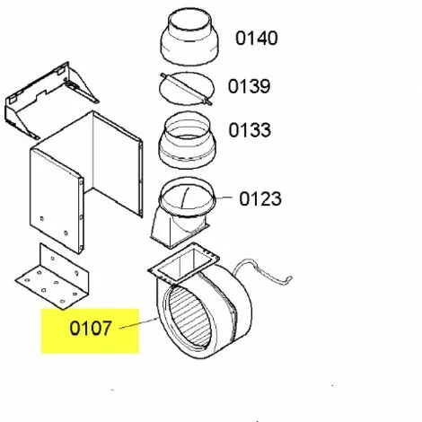 MOTEUR VENTILATEUR COMPLET POUR HOTTE SIEMENS - 00447687 2 MOTEUR VENTILATEUR COMPLET POUR HOTTE SIEMENS - 00447687 – Image 2